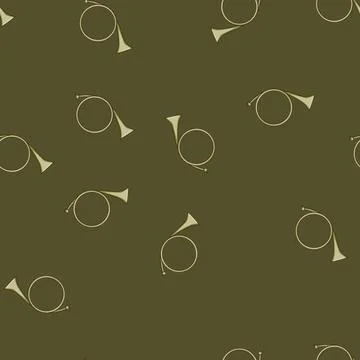 Seamless pattern tradition post horn cartoon vector 스톡 일러스트