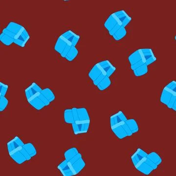 Seamless pattern traditional accent chair cartoon vector 库存插图