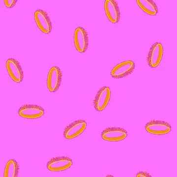 Seamless pattern traditional bracelet churi indian cartoon vector Illustrazione stock