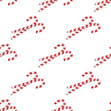 Seamless pattern, traditional Christmas candy 스톡 일러스트