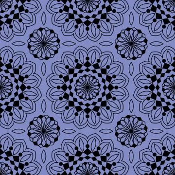 Seamless pattern in traditional decorative style. hand drawn pattern Stock Illustration