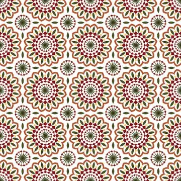 Seamless pattern in traditional decorative style. hand drawn pattern Stock Illustration