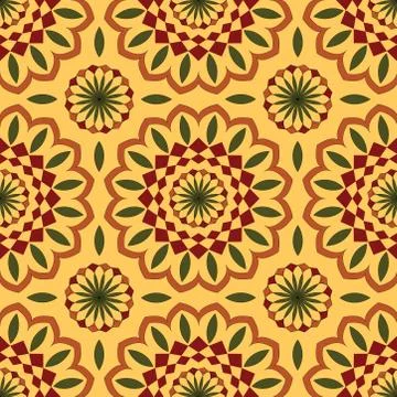 Seamless pattern in traditional decorative style. hand drawn pattern Stock Illustration