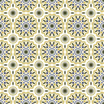 Seamless pattern in traditional decorative style. hand drawn pattern Stock Illustration