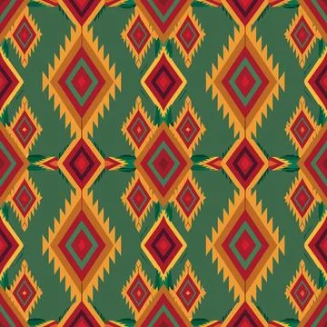 Seamless pattern with traditional embroidery ornament. vector illustration Stock Illustration