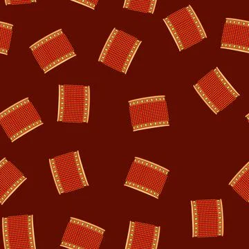 Seamless pattern Traditional indian churi bangles stack with gems Stock Illustration