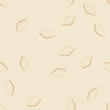 Seamless pattern traditional indian kaju katli sweet dessert Stock Illustration