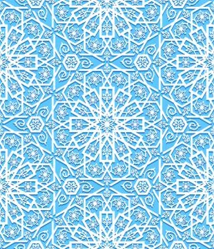 Seamless pattern with traditional ornament Stock Illustration