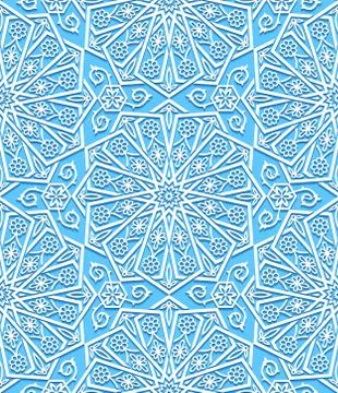 Seamless pattern with traditional ornament Stock Illustration