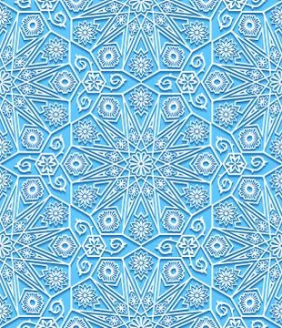 Seamless pattern with traditional ornament Stock Illustration
