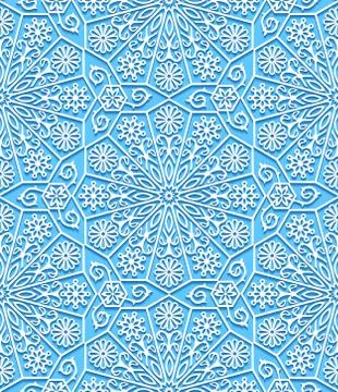 Seamless pattern with traditional ornament Stock Illustration