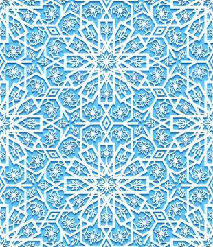 Seamless pattern with traditional ornament Stock Illustration