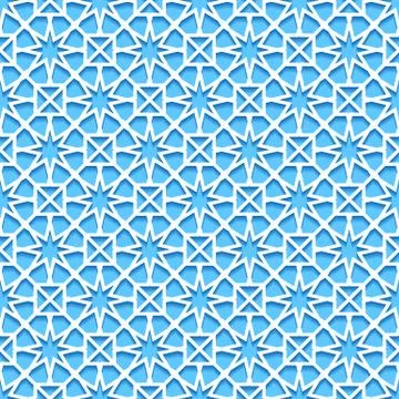Seamless pattern with traditional ornament Stock Illustration