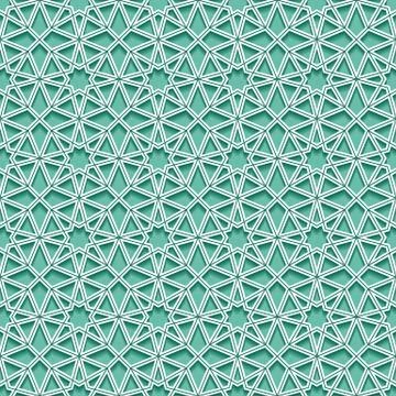 Seamless pattern with traditional ornament Stock Illustration