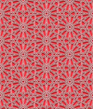 Seamless pattern with traditional ornament Stock Illustration