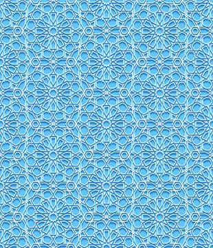 Seamless pattern with traditional ornament Stock Illustration