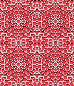 Seamless pattern with traditional ornament Stock Illustration