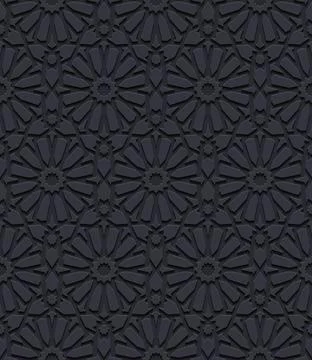 Seamless pattern with traditional ornament Stock Illustration