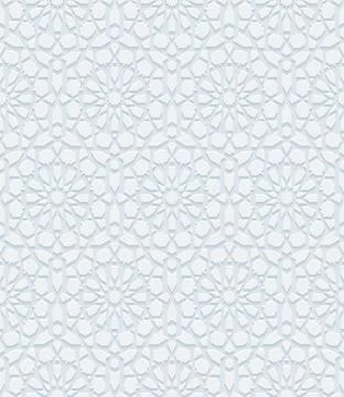 Seamless pattern with traditional ornament. Vector illustration. Stock Illustration