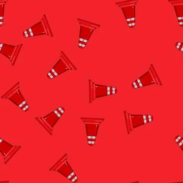 Seamless pattern traffic road barrier cartoon vector Illustrazione stock
