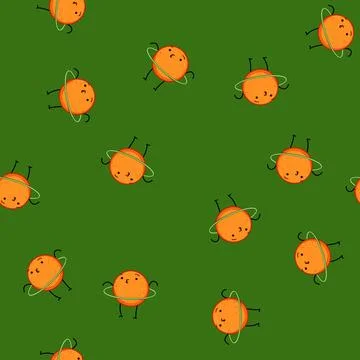 Seamless pattern training fruit fitness character cartoon vector Stock Illustration
