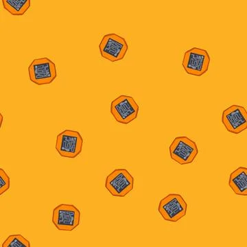 Seamless pattern transistor microchip cartoon vector Ilustración de archivo