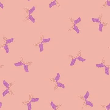 Seamless pattern translucent fairy wings cartoon vector Stock Illustration