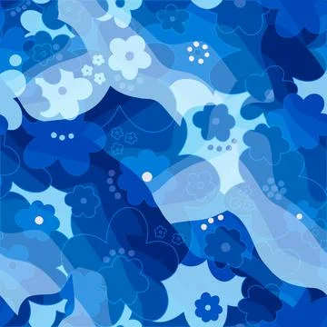 Seamless pattern transparency texture floral flower abstract..Print fashion Illustrazione stock