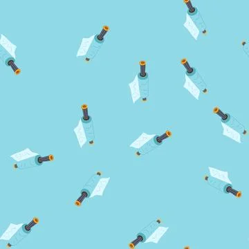 Seamless pattern transparent cling film cartoon vector Stock Illustration