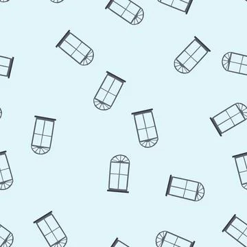 Seamless pattern transparent window frame cartoon vector イラスト素材