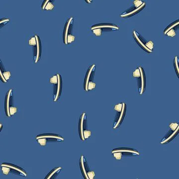 Seamless pattern transportation boat toy cartoon vector Stockillustratie