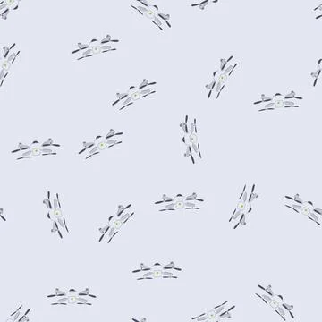 Seamless pattern transportation delivery drone cartoon vector Stockillustratie