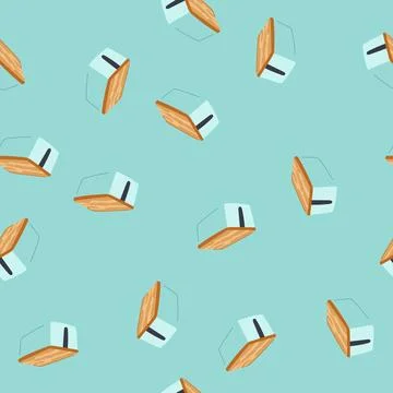 Seamless pattern travel cable organizer cartoon vector 库存插图