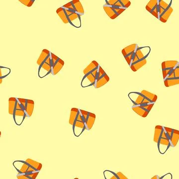 Seamless pattern travel carry on bag cartoon vector Stockillustratie