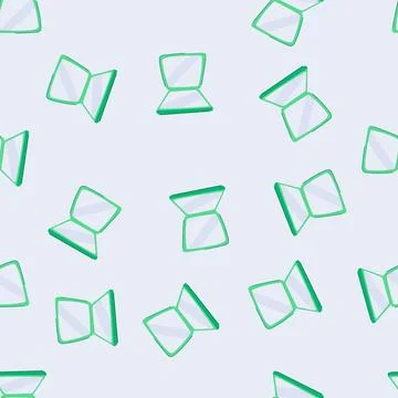 Seamless pattern travel compact mirror cartoon vector イラスト素材