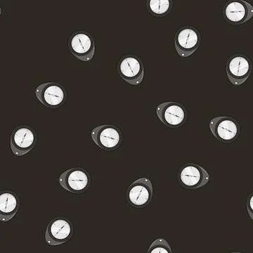 Seamless pattern travel compass cartoon vector 库存插图