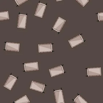 Seamless pattern travel hard shell suitcase cartoon vector イラスト素材