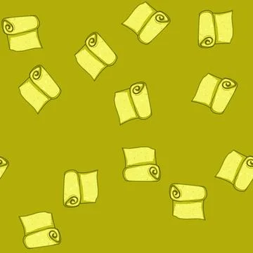 Seamless pattern travel microfiber towel cartoon vector Stock Illustration