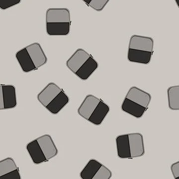 Seamless pattern Travel packing cube organizing luggage for efficient journey Stockillustratie