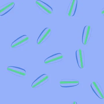 Seamless pattern travel sleeping pad cartoon vector Stock Illustration