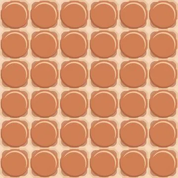 Seamless pattern with tray of eggs Stock Illustration