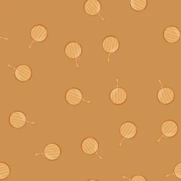 Seamless pattern tray wooden pizza board cartoon vector Stock Illustration