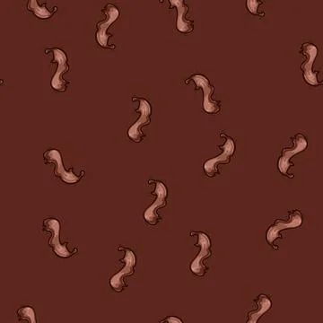 Seamless pattern treat chocolate splash cartoon vector 스톡 일러스트