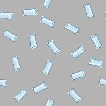 Seamless pattern treatment iv drip bag cartoon vector イラスト素材