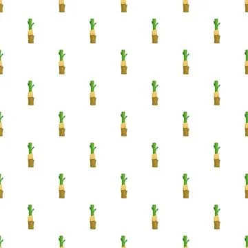 Seamless pattern with tree grafting budding plant Stock Illustration