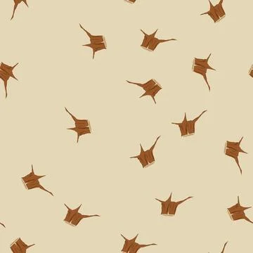 Seamless pattern tree stump cartoon vector Stock-Illustration