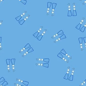 Seamless pattern trend tassel earrings cartoon vector Stock-Illustration