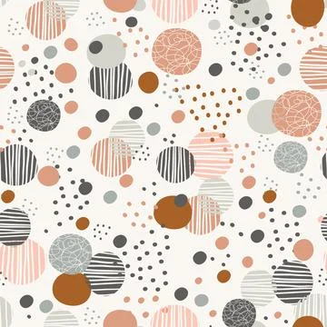 Seamless pattern trendy dots in minimalism style vector illustration 스톡 일러스트
