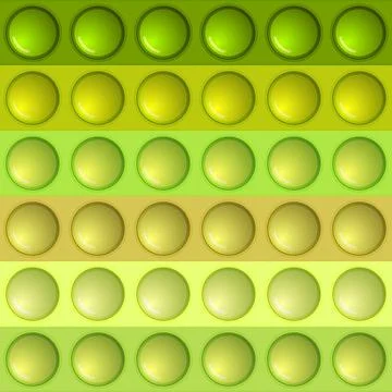 Seamless pattern with trendy game pop it, simple dimple. Rainbow fidget toy Stock Illustration