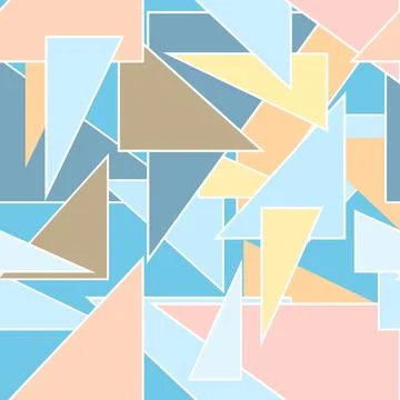 Seamless pattern with triangle geometrical forms Stock Illustration